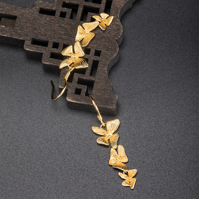 Trendy Classical Literary Earrings Temperament Long Tassel Earrings