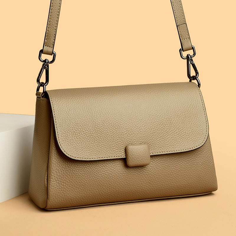 Leather Shoulder Bag Women's Cowhide All-matching