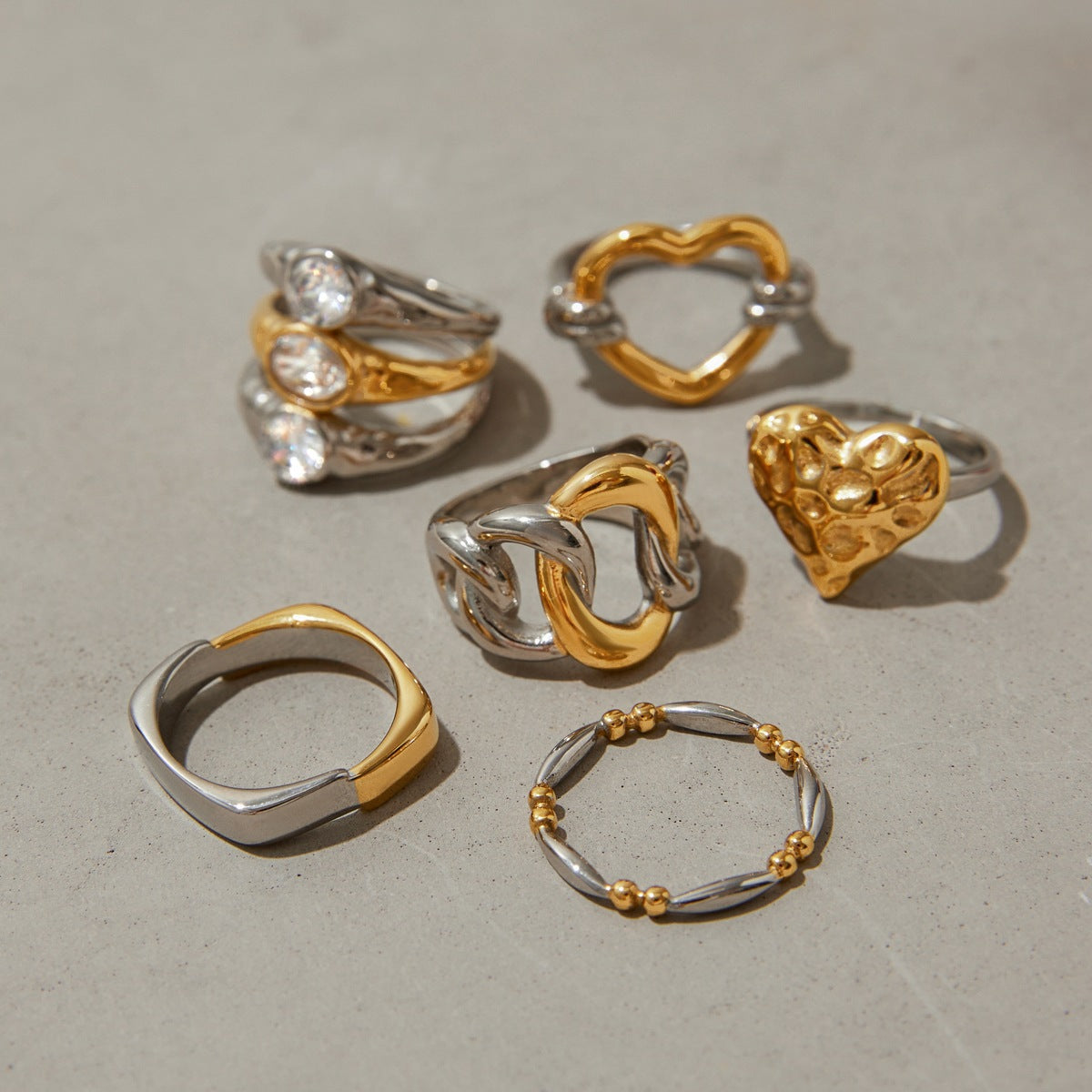 Fashion Personality European And American Titanium Steel Ring