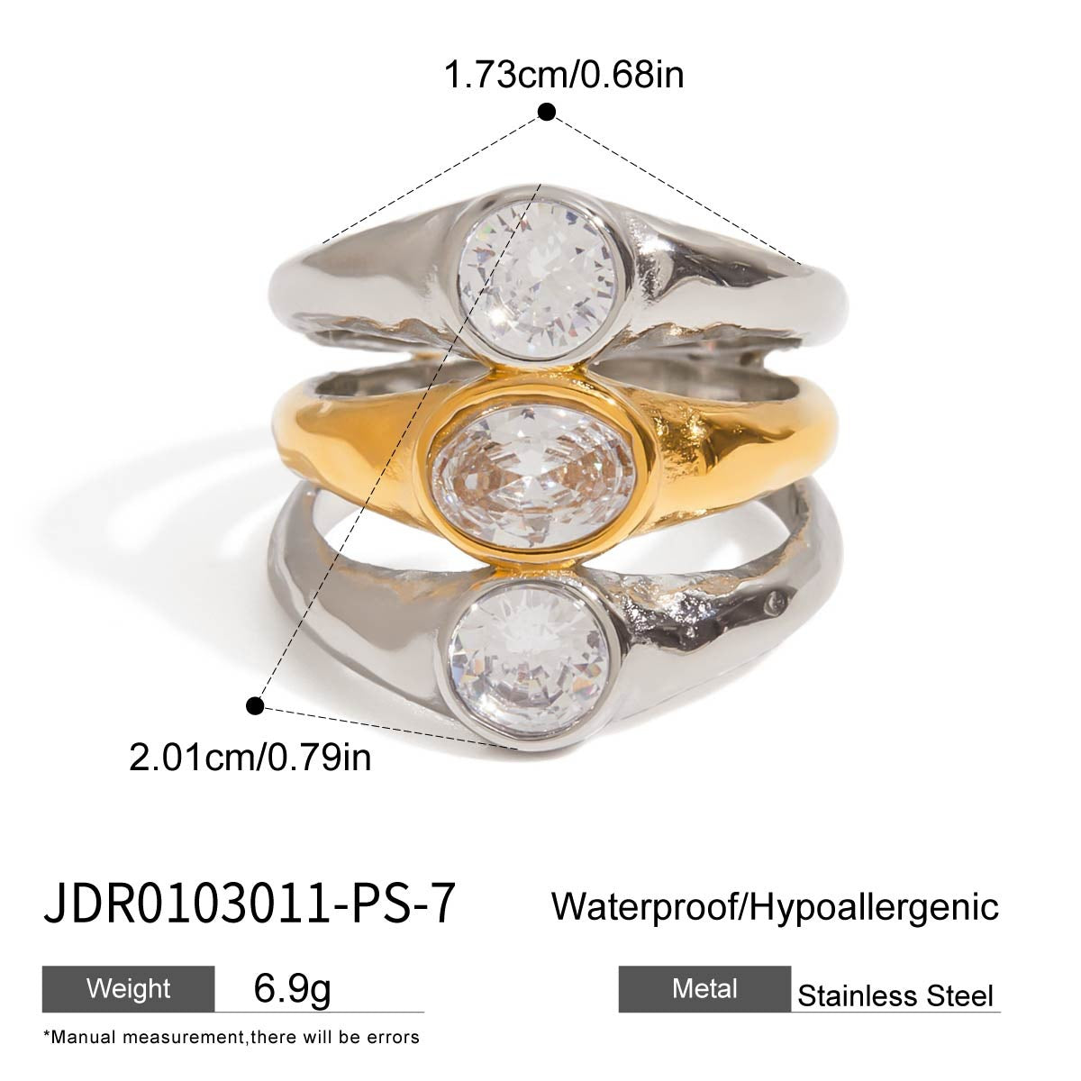 Fashion Personality European And American Titanium Steel Ring