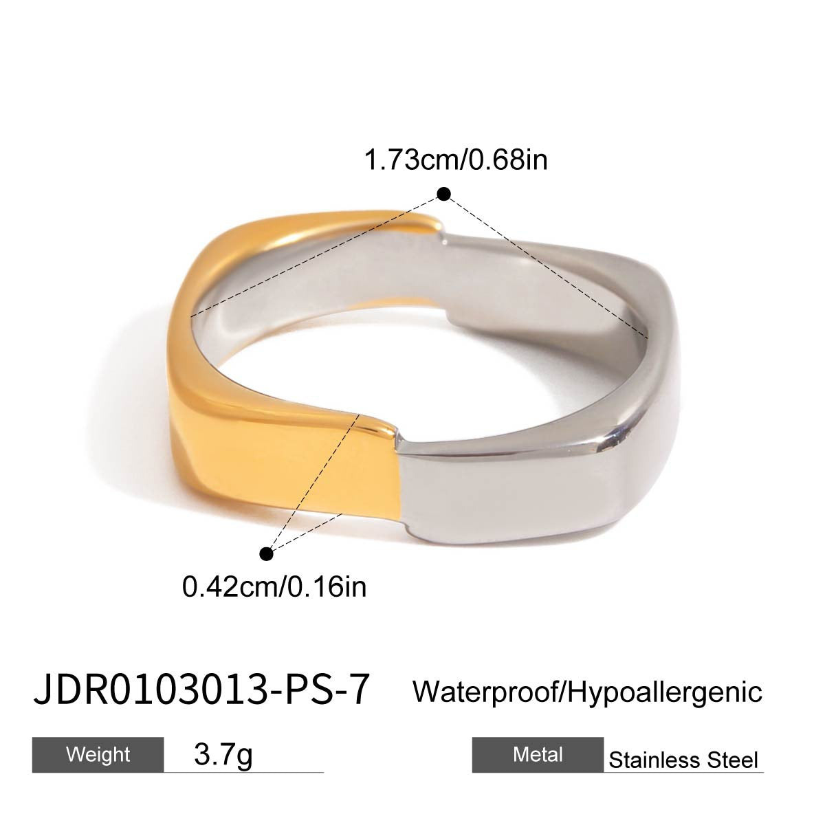 Fashion Personality European And American Titanium Steel Ring